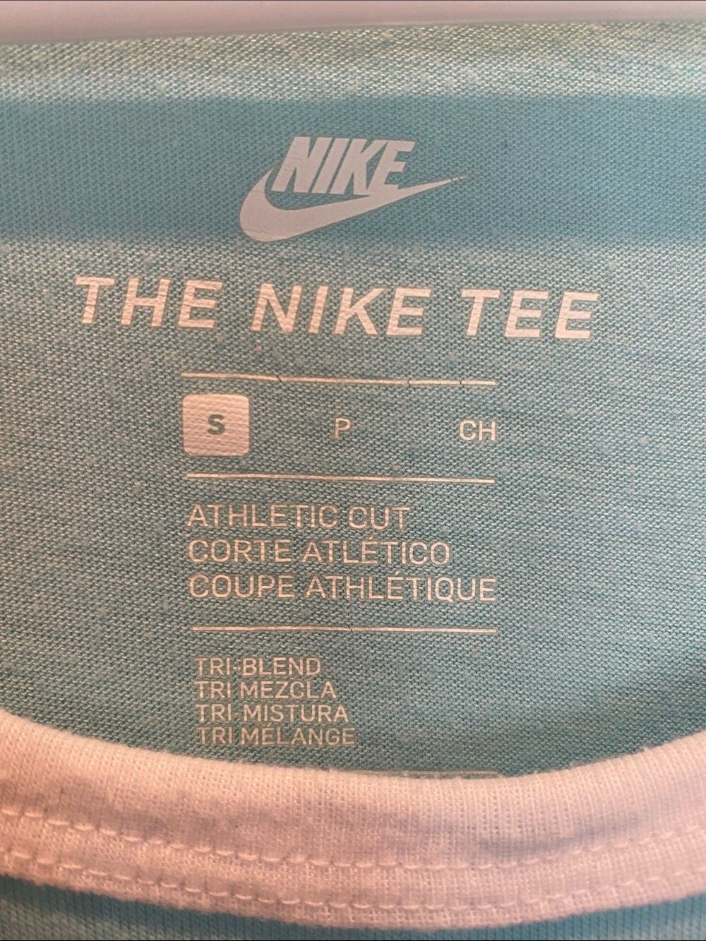 Nike Sky Blue Tank with Dark Blue Logo - Men’s Small - Picture 3 of 9